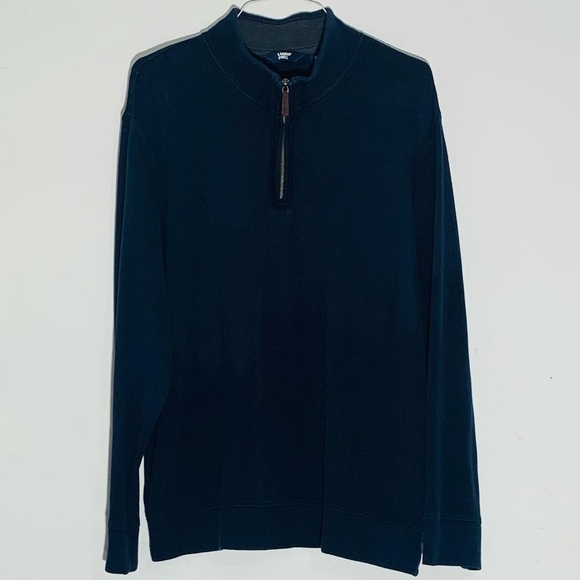 Lands’ End Men’s Navy Half-Zip Pullover SZ XL - Picture 6 of 9